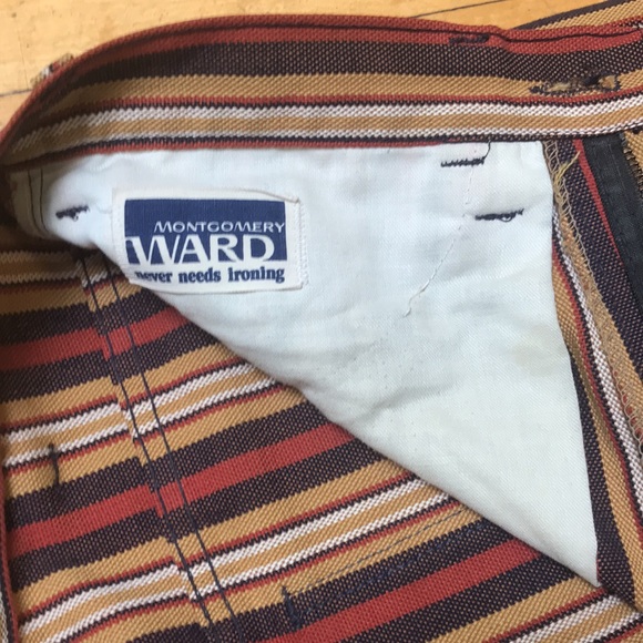 Vintage Montgomery Ward Striped Jeans - Picture 5 of 9